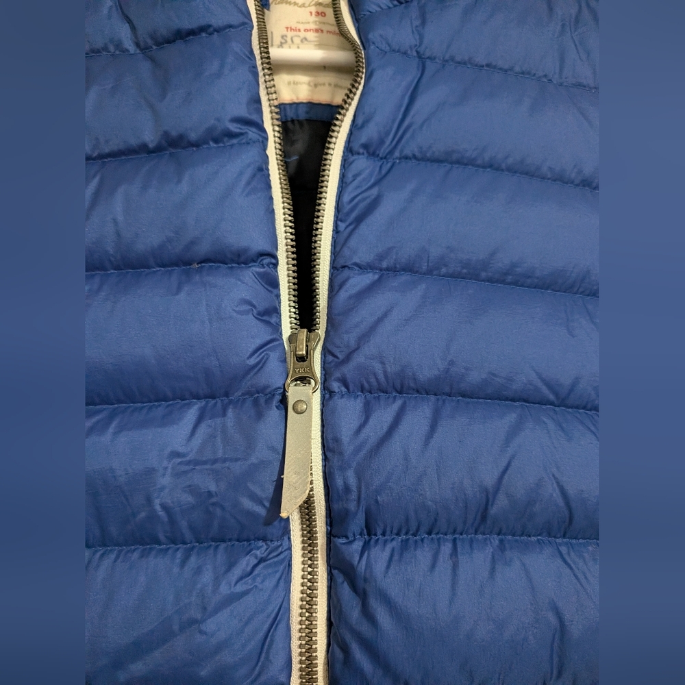 Hannah Andersson 130cm US 8 Down Puffer Coat Blue Down And Feathers - Picture 6 of 8